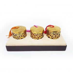 Coffret de 3 bougies parfumées, artisanat, artisanat maroc, artisanat marocain, coffret, coffret cadeau, coffret artisanat, coffret maroc, cadeau maroc, cadeau, artisanat haut de gamme