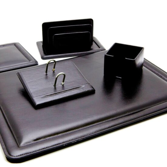 Set de bureau en cuir Confection Maroquinerie Cuir Maroc Accessoires en cuir au Maroc